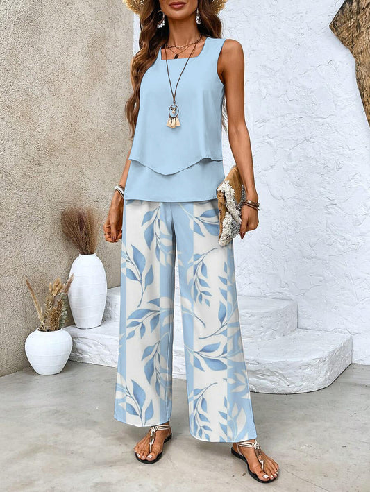 Chic Two-Piece Vacation Outfit Set for Women | Bellevyn