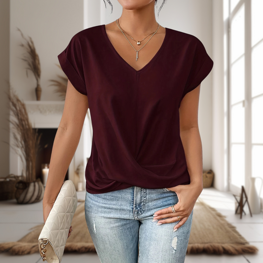 Women's Casual Sweetheart Neck T-Shirt | Bellevyn